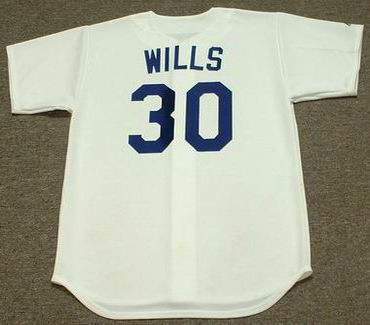 Maury Wills 1962 Brooklyn Dodgers Mitchell & Ness Authentic Throwback Jersey  - Cream 