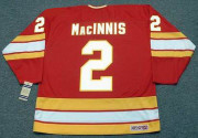 Al MacInnis 1980's Calgary Flames NHL Throwback Away Jersey - BACK