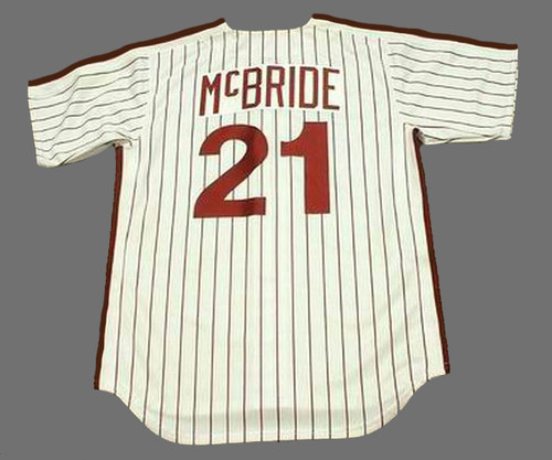 Bake McBride Jersey - Philadelphia Phillies 1980 Home Cooperstown Throwback  MLB Baseball Jersey