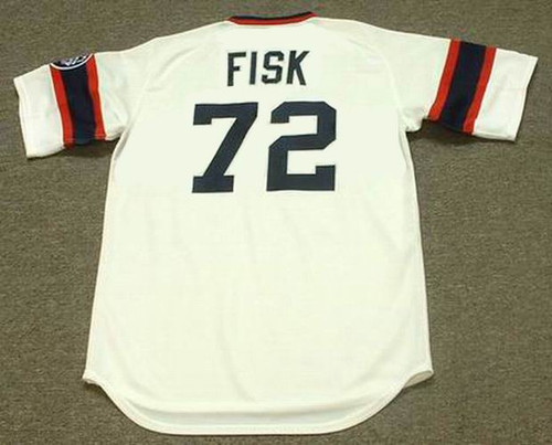 Carlton Fisk Jersey - 1989 Chicago White Sox Cooperstown Baseball Throwback  Jersey