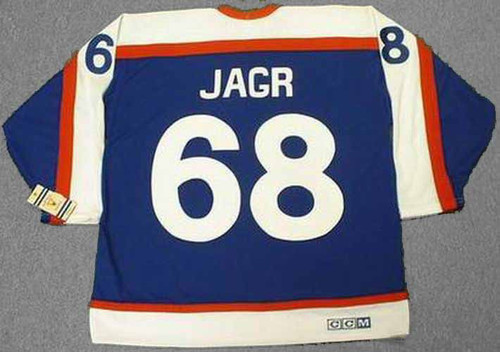 JAROMIR JAGR New York Rangers 1970's CCM Vintage Throwback NHL Hockey Jersey  - Custom Throwback Jerseys
