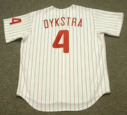 LENNY DYKSTRA Philadelphia Phillies 1993 Majestic Throwback Home Baseball Jersey