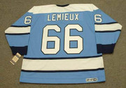 MARIO LEMIEUX Pittsburgh Penguins 1969 CCM Vintage NHL Throwback Jersey - BACK