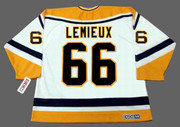 MARIO LEMIEUX Pittsburgh Penguins 1996 Home CCM Vintage NHL Throwback Jersey - BACK