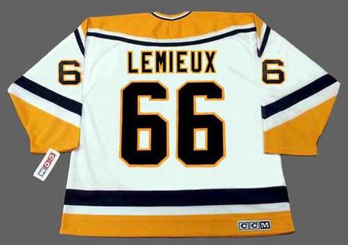 MARIO LEMIEUX  Pittsburgh Penguins 1992 Home CCM Vintage NHL