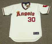 NOLAN RYAN California Angels 1978 Home Majestic Throwback Baseball Jersey - FRONT