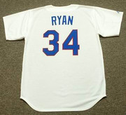 NOLAN RYAN Texas Rangers 1991 Home Majestic Baseball Throwback Jersey - BACK