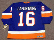 PAT LAFONTAINE New York Islanders 1990 Away CCM NHL Vintage Throwback Jersey - BACK