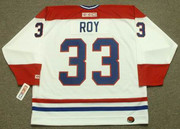 PATRICK ROY Montreal Canadiens 1993 Home CCM Throwback NHL Hockey Jersey - BACK