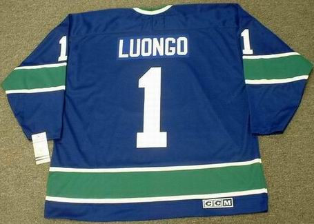 ROBERTO LUONGO Signed Vancouver Canucks White CCM Jersey - NHL