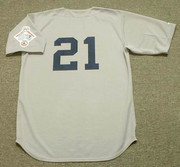 ROGER CLEMENS Boston Red Sox 1987 Majestic Cooperstown Throwback Away Jersey