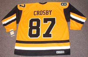 SIDNEY CROSBY Pittsburgh Penguins 1984 CCM Vintage Throwback Hockey Jersey