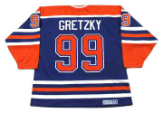 WAYNE GRETZKY Edmonton Oilers 1987 Away CCM NHL Vintage Throwback Jersey - BACK