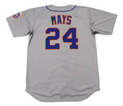 WILLIE MAYS New York Mets 1973 Away Majestic Baseball Throwback Jersey - BACK