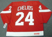 2002 CCM Away Throwback Vintage CHRIS CHELIOS  Red Wings Jersey - BACK