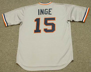 BRANDON INGE Detroit Tigers 1980's Majestic Cooperstown Throwback Baseball Jersey