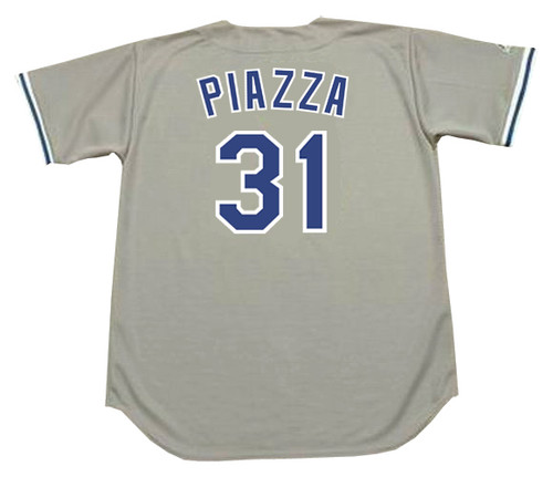 MIKE PIAZZA Los Angeles Dodgers 1995 Majestic Throwback Away