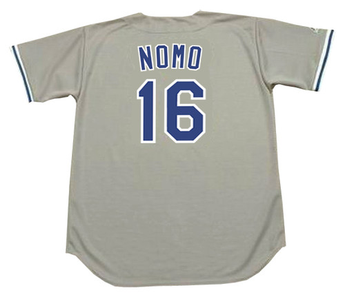 MAJESTIC  HIDEO NOMO Los Angeles Dodgers 1995 Throwback Baseball Jersey