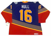 Brett Hull 1995 St. Louis Blues CCM Away NHL Throwback Hockey Jersey - BACK