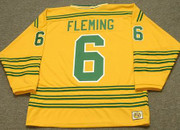 REGGIE FLEMING Chicago Cougars 1973 WHA Throwback Hockey Jersey