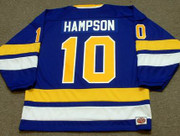 TED HAMPSON Minnesota Fighting Saints 1974 WHA Throwback Hockey Jersey