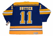 BRIAN SUTTER St. Louis Blues 1980 CCM Vintage Throwback NHL Hockey Jersey - BACK