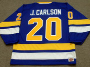 JACK CARLSON Minnesota Fighting Saints 1975 WHA Throwback Hockey Jersey