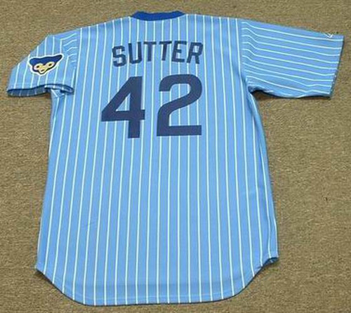 Bruce Sutter Chicago Cubs Mitchell & Ness Road 1976 Cooperstown Collection  Authentic Jersey - Light Blue Mlb - Bluefink