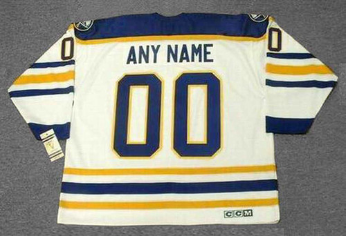 Customized 1990's Buffalo Sabres Away CCM NHL Throwback Jersey