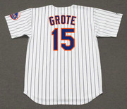 JERRY GROTE New York Mets 1969 Home Majestic Baseball Throwback Jersey - BACK