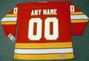 CALGARY FLAMES 1980's CCM Vintage Throwback NHL Hockey Jersey Customized "Any Name & Number(s)"