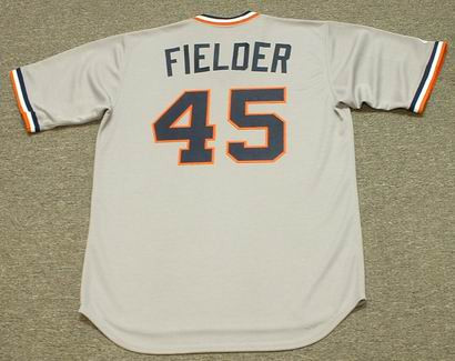 CECIL FIELDER Detroit Tigers Majestic Cooperstown Throwback Away Baseball  Jersey - Custom Throwback Jerseys