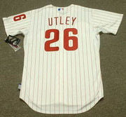 CHASE UTLEY Philadelphia Phillies 2008 Majestic "Cool Base" Authentic Home Baseball Jersey