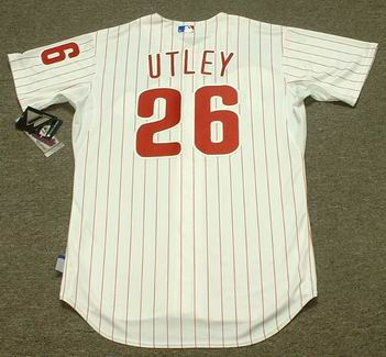 Chase Utley Jersey - 2008 Philadelphia Phillies 2008 Cool Base Home  Baseball Throwback Jersey