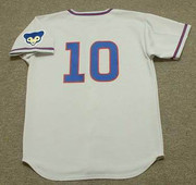 RON SANTO Chicago Cubs 1968 Away Majestic Baseball Throwback Jersey - BACK