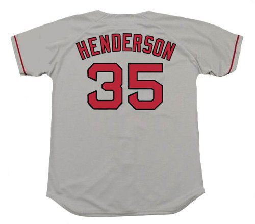 RICKEY HENDERSON  New York Yankees 1985 Away Majestic Throwback