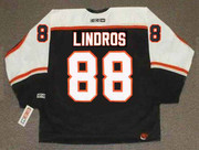 ERIC LINDROS Philadelphia Flyers 1998 CCM Throwback NHL Hockey Jersey - BACK