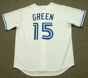 SHAWN GREEN Toronto Blue Jays 1995 Majestic Throwback Home Baseball Jersey - BACK