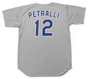 GENO PETRALLI Texas Rangers 1990 Majestic Cooperstown Throwback Away Jersey