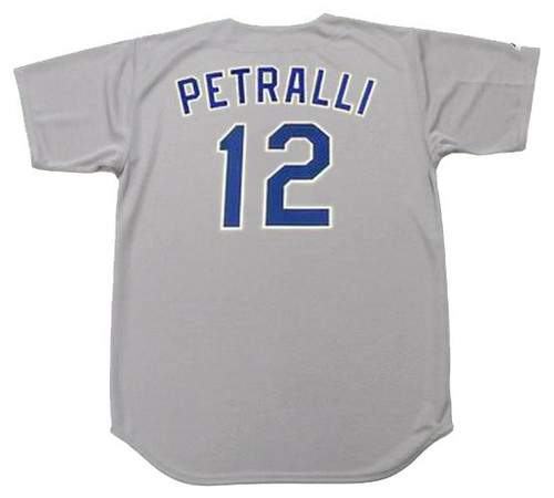 Geno Petralli 1990 Texas Rangers Cooperstown Away Throwback MLB Jersey