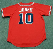 CHIPPER JONES Atlanta Braves 2008 Majestic Throwback Alternate Baseball Jersey