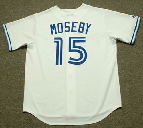 LLOYD MOSEBY Toronto Blue Jays 1989 Majestic Throwback Home Baseball Jersey  - Custom Throwback Jerseys