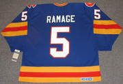 ROB RAMAGE Colorado Rockies 1980 CCM Vintage Throwback NHL Hockey Jersey