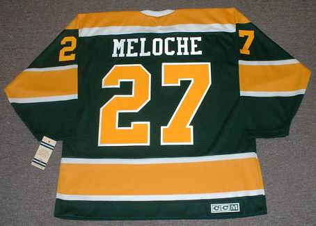  California Golden Seals Gilles Meloche Stitch Hockey Jersey  True Size #27 : Clothing, Shoes & Jewelry