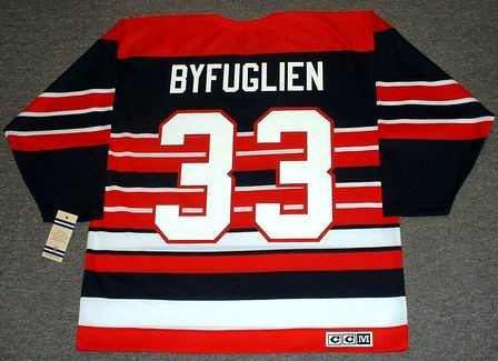 Dustin Byfuglien 1930's Chicago Blackhawks Vintage Throwback NHL Hockey  Jersey