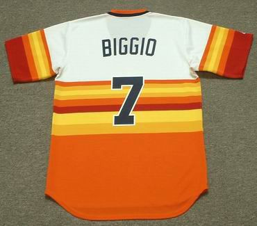CRAIG BIGGIO Houston Astros Majestic Cooperstown Throwback Baseball Jersey  - Custom Throwback Jerseys