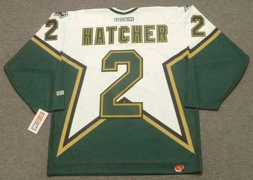 DERIAN HATCHER  Dallas Stars 1996 Home CCM Throwback NHL Hockey