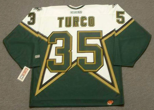 Marty Turco Signed Dallas Stars Jersey (JSA COA) 11 Year Veteran Goalt –