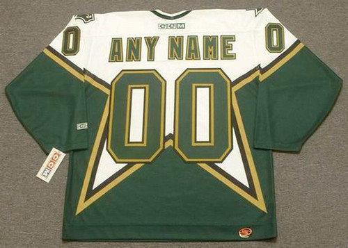 Personalized Dallas Stars 1990'S Away CCM Customized NHL Throwback