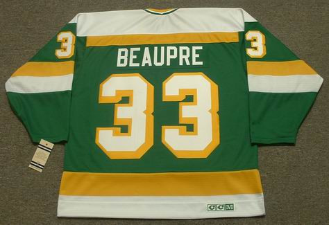 Lot Detail - Don Beaupre Game Used Minnesota North Stars Jersey GU 9.5